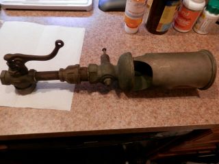 Vintage Brass Steam Whistle 3 1/2 " In Diameter By 20 " Overall 1/2 Crane 1506
