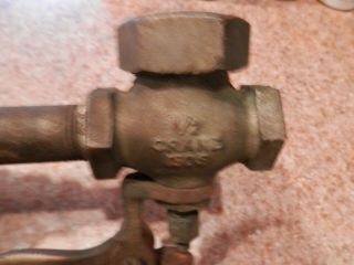 vintage brass steam whistle 3 1/2 