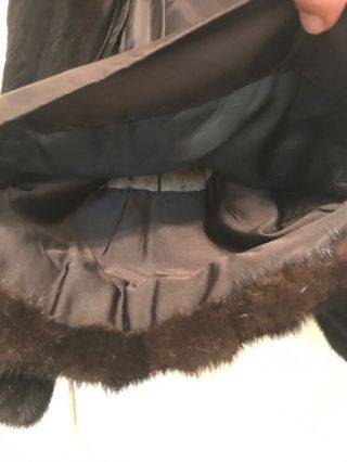 Vintage Ranch Black Mink Full Length Fur Coat (s/m) 4