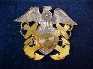 Orig WW2 USN Officers Cap Eagle United States Navy 4