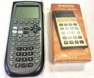 Texas Instruments Ti - 89 Titanium Graphing Calculator And Vintage Ti - 1000 Bundle