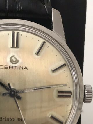 Vintage Certina Bristol 195.  Mechanical Watch,  Great Patina 2
