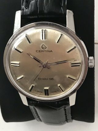 Vintage Certina Bristol 195.  Mechanical Watch,  Great Patina 3
