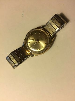 Vintage 10kt Gf Gold Filled Bulova Accutron Wristwatch Watch