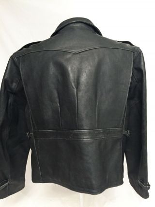 XXL Ralph Lauren Polo Leather Motorcycle Jacket Vintage Style Biker Moto RL 4