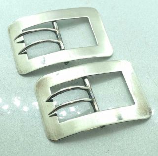 Stunning Antique Sterling Silver Shoe Buckles Britton,  Gould & Co