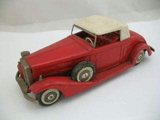 Bandai Tin Car With Friction Motor: 1933 Cadillac