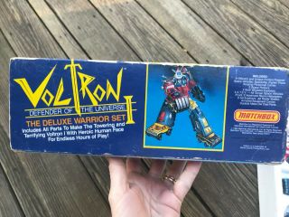 Voltron I Defender Universe Transformer Matchbox Deluxe Warrior Set BOX Vtg ' 80s 10