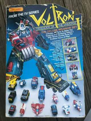 Voltron I Defender Universe Transformer Matchbox Deluxe Warrior Set BOX Vtg ' 80s 6