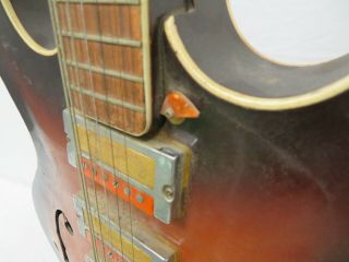 Vintage 1960s Guyatone Musician SG - M03 Semi Acoustic Guitar F - Hol Hollow Body 10