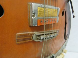 Vintage 1960s Guyatone Musician SG - M03 Semi Acoustic Guitar F - Hol Hollow Body 12