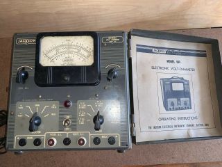 Vintage Jackson Electronic Volt Ohmmeter Model 645