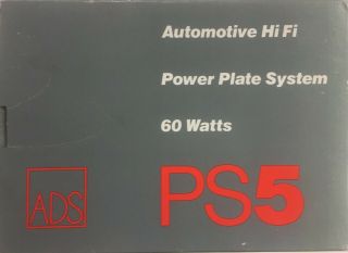 Ads Vintage N.  O.  S.  Ps5 Power Amplifier