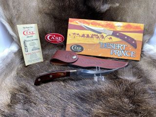 1982 Case XX Desert Prince Knife Rosewood Handle Sheath In Vintage Box Rare 2