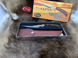 1982 Case XX Desert Prince Knife Rosewood Handle Sheath In Vintage Box Rare 3