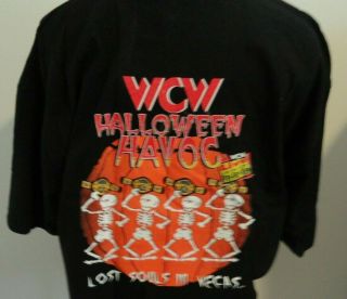 Vintage Wcw Halloween Havoc 1997 Ppv Crew - Shirt Xl Nwots Very Rare