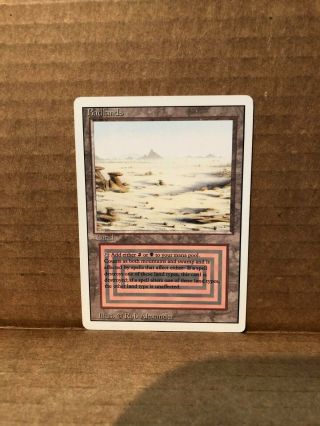 Mtg Magic The Gathering Revised Badlands Dual Land Lp Vintage