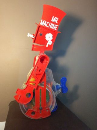 Vintage Mr.  Machine Wind Up Robot Walking 1960,  1977 Ideal Toy Corp 2