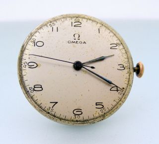 Vintage Omega Cal.  30 T2 T1 Movement Circa 1940,  Running,  Hands And Dial