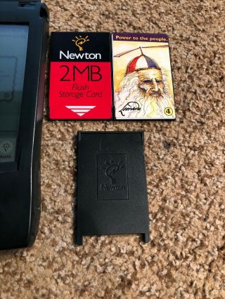 Vintage Apple Newton Message Pad 120 W/Stylus 2MB Card And Handbook. 5