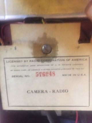 Tom Thumb Camera Radio Automatic Radio MFG.  CO.  Inc.  ' Vintage 