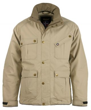 (xl) Ventile - Stone Colour - Men’s Jacket - Detachable Hood - By Ebbelsen