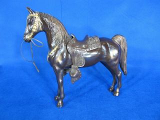 Vintage Ohio Plastics Model Horse Western Horse With Snap Saddle