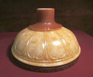 Vintage Torchiere Lamp Electric Floor Light Ornate Cast Glass Shade Exc 11