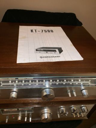 Vintage Kenwood Ka - 9100 Dc Stereo Integrated Amp,  Kenwood Kt7500 Am - Fm Stereo