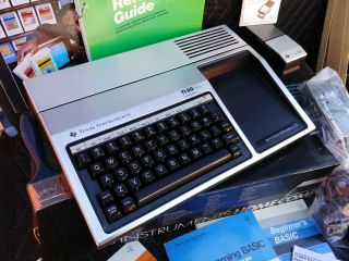 Vintage Texas Instruments TI - 99/4A Computer - Box,  Games,  Manuals & Speech Synth 2