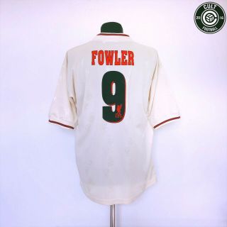 Fowler 9 Liverpool Reebok Vintage Away Football Shirt Jersey 1996/97 (l)
