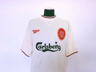 FOWLER 9 Liverpool Reebok Vintage Away Football Shirt Jersey 1996/97 (L) 3