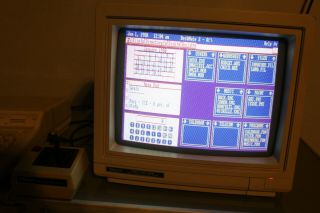 Vintage TANDY 1000 HX PC Computer with box monitor games & 5.  25 360k 5