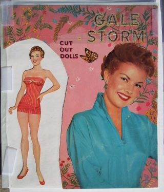 Vintage Paper Dolls - 1958 - GALE STORM,  DEBBIE REYNOLDS & NATALIE WOODS 2