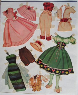 Vintage Paper Dolls - 1958 - GALE STORM,  DEBBIE REYNOLDS & NATALIE WOODS 3