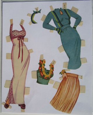 Vintage Paper Dolls - 1958 - GALE STORM,  DEBBIE REYNOLDS & NATALIE WOODS 6