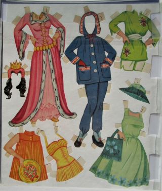 Vintage Paper Dolls - 1958 - GALE STORM,  DEBBIE REYNOLDS & NATALIE WOODS 7