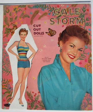 Vintage Paper Dolls - 1958 - GALE STORM,  DEBBIE REYNOLDS & NATALIE WOODS 8
