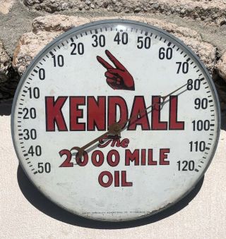 Vintage Kendall Motor Oil Thermometer
