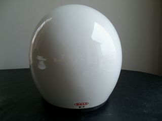 Vintage BELL TOPTEX R - T Motorcycle Racing White Helmet 7 1/8 