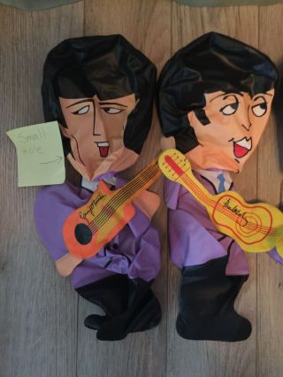 THE BEATLES Vintage 1966 LUX SOAP INFLATABLE SET OF DOLLS 15 