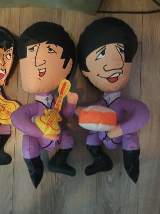THE BEATLES Vintage 1966 LUX SOAP INFLATABLE SET OF DOLLS 15 