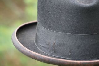 Lock & Co Hatters London vintage antique homburg fedora hat 7 - 1/2 - 7 - 5/8 6