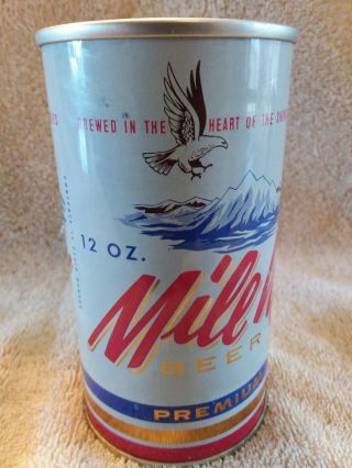 Vintage Mile Hi Beer Can Pull Tab 12 oz Tivoli Brewing Co,  Denver,  Colorado 3