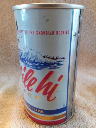 Vintage Mile Hi Beer Can Pull Tab 12 oz Tivoli Brewing Co,  Denver,  Colorado 4