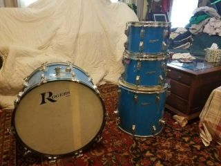 Vintage Rogers 4 Piece Drum Set