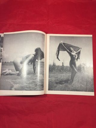 Vtg Sunbathing Mag 1956 Bettie Page Risque Girlie Pinup Cover By Bunny Yeager 3