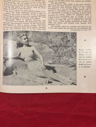 Vtg Sunbathing Mag 1956 Bettie Page Risque Girlie Pinup Cover By Bunny Yeager 8