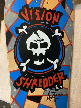 1988 Vintage Vision Shredder 2 Team Skateboard 7