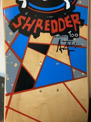 1988 Vintage Vision Shredder 2 Team Skateboard 8
